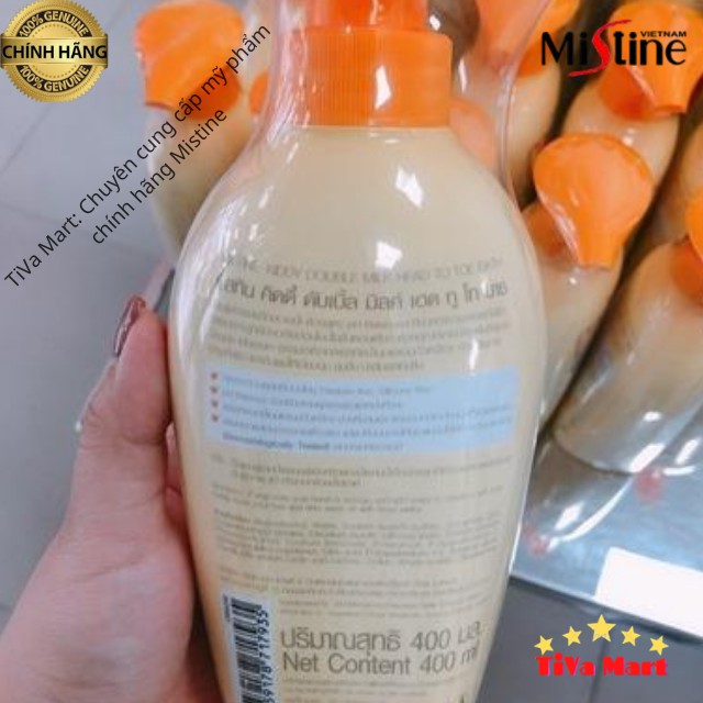 [Chính Hãng] Sữa Tắm Gội Cho Bé MISTINE KIDDY 400ml Mùi Sữa_Sản Xuất Tại Thái Lan_TiVa Mart