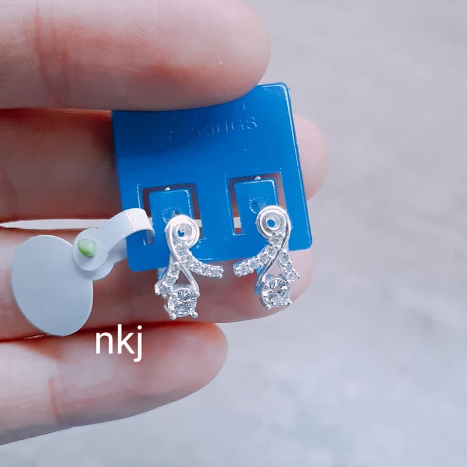 1 ĐÔI KHUYÊN TAI NỮ BẠC TA DÁNG TRÒN