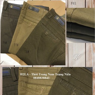 Quần Thô Dài Quần Kaki Dài Trung Tuổi Cho Bố Ảnh Thật