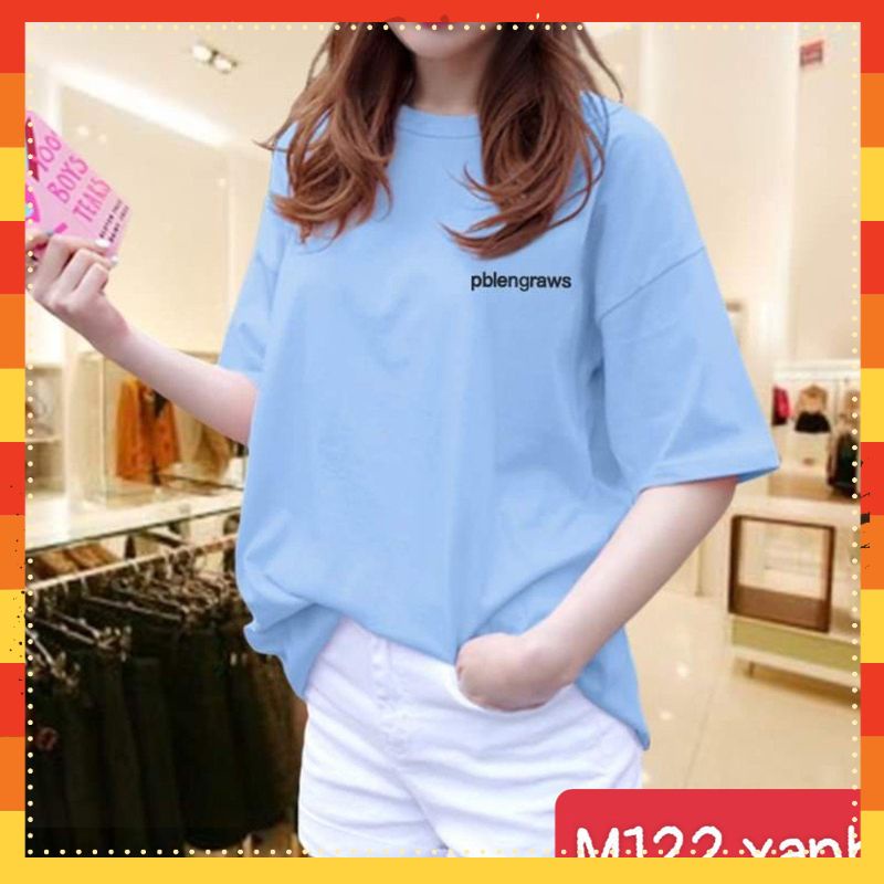 Áo phông nữ form rộng tay ngắn cổ tròn 3 màu xinh đẹp cá tính M122