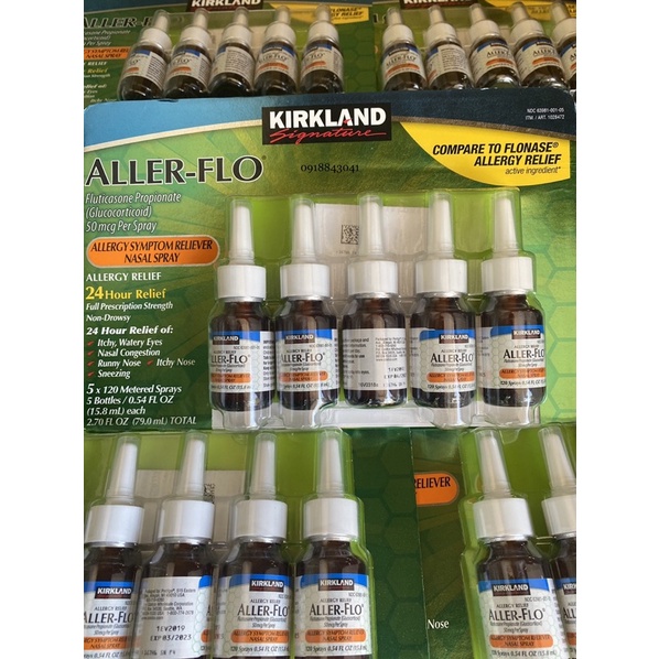 Xịt viêm mũi xoang Kirkland Aller- Flo chai 18,2ml [Mỹ]