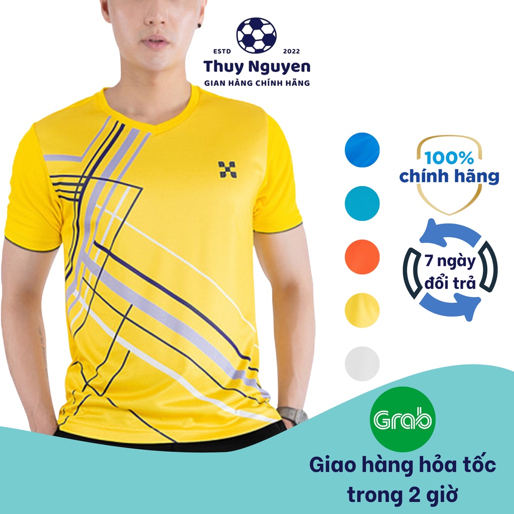 Áo thể thao cổ tim nam chính hãng chất liệu vải chuyên dụng nhẹ xốp thoáng co giãn tốt TN012