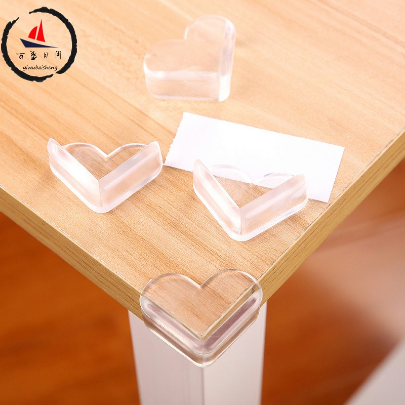 Miếng silicon bọc góc bàn, bọc cạnh bàn/ ghế bảo vệ an toàn cho bé - Bịt góc cạnh sắc nhọn tránh cho bé va đập vào