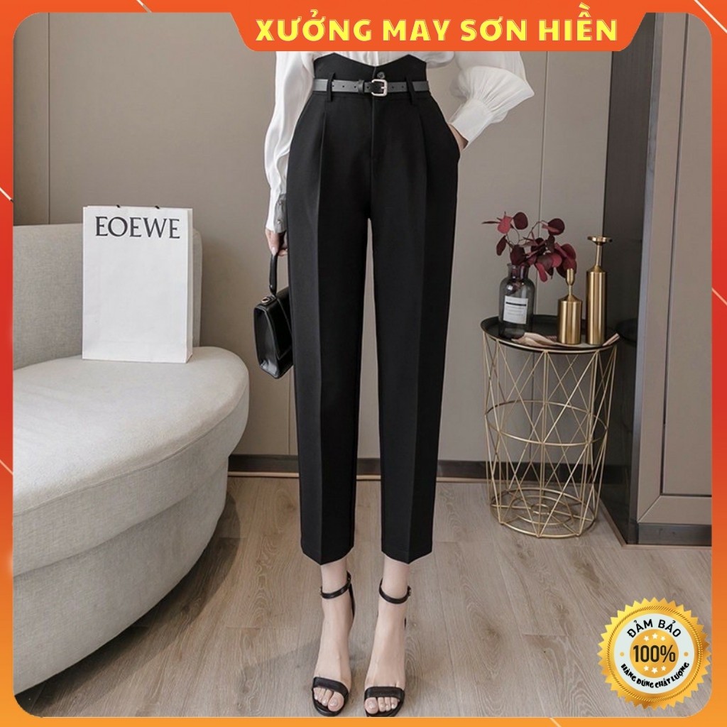 Quần Baggy ❤️Tặng Kèm Đai❤️ Quần Baggy Sẻ Cạp V Xưởng May Sơn Hiền MS3010