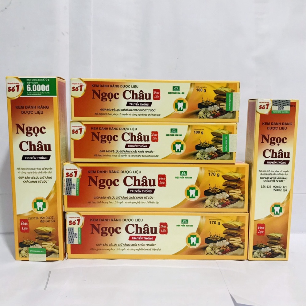 Kem đánh răng dược liệu Ngọc Châu (100G -170g)