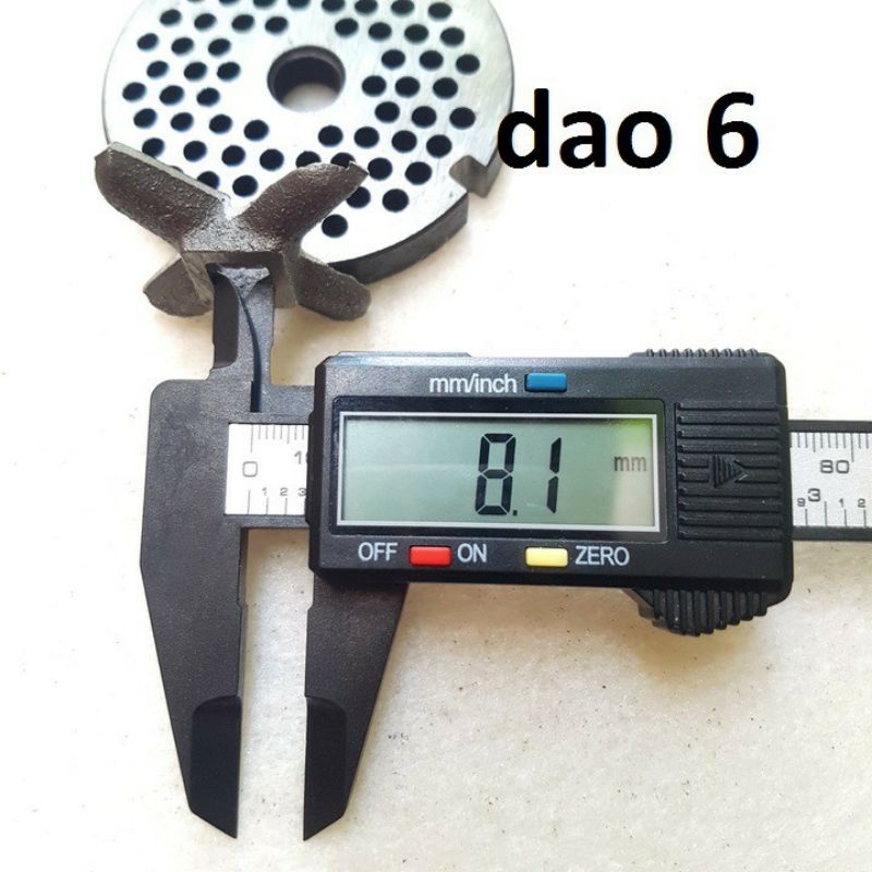 Dao xay thịt máy 6 - Dao đầu đùn thịt cua cá,tôm cối 6