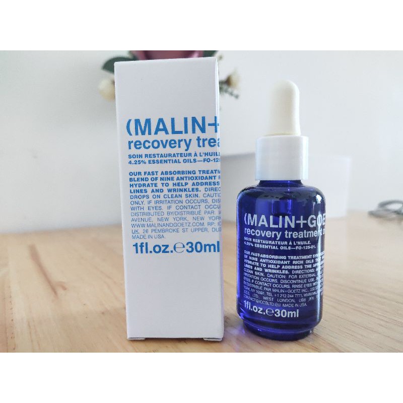 Dầu dưỡng phục hồi da cao cấp Malin+Goetz recovery treatment oil fullsize 30ml (Bill Mỹ, web $82)