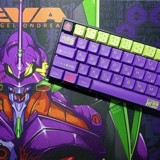 EVANGELION Keycaps XDA Hồ sơ EVA Chủ đề 120 Phím PBT Dye Thăng hoa bàn phím cơ học keycaps
