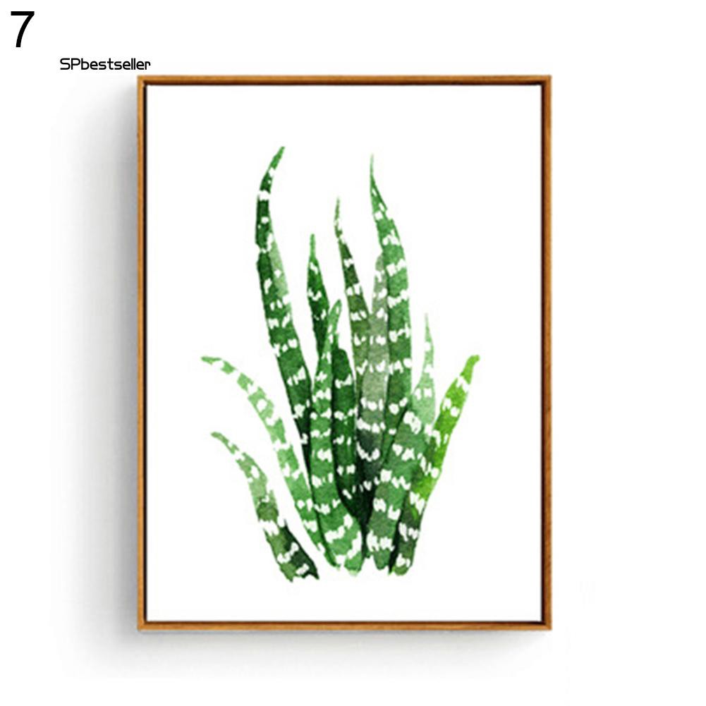 Tranh vải canvas hình lá cây trang trí nội thất độc đáo