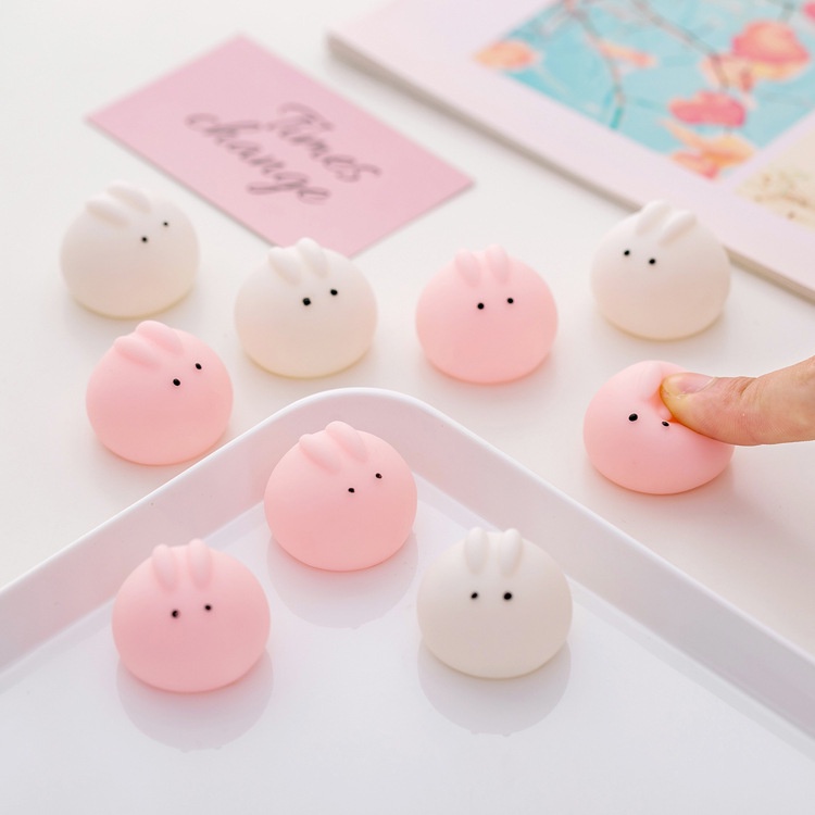 Đồ Chơi Xốp Squishy Giảm Stress Hình Thỏ Dễ Thương Cho Bé