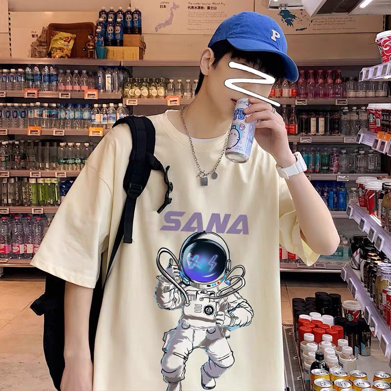 Áo thun phông tay lỡ nam nữ unisex form rộng chất co dãn AT 524