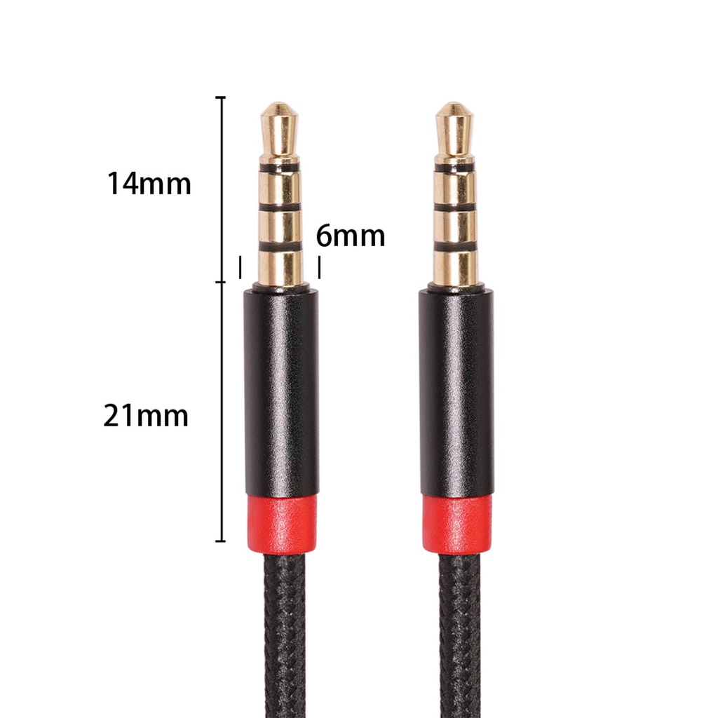 Dây Cáp Âm Thanh Tai Nghe Mp3 Aux 3.5mm Bằng Đồng Pvc