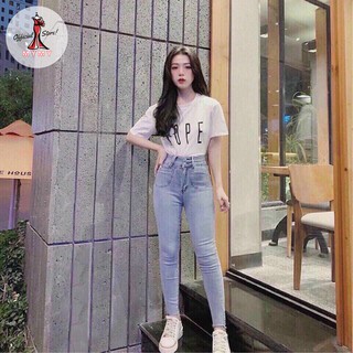 Quần Jean Nữ Lưng Cao 2 Nút MYMY STORE phong cách thời trang cao cấp - Quần Jean nữ đẹp D12