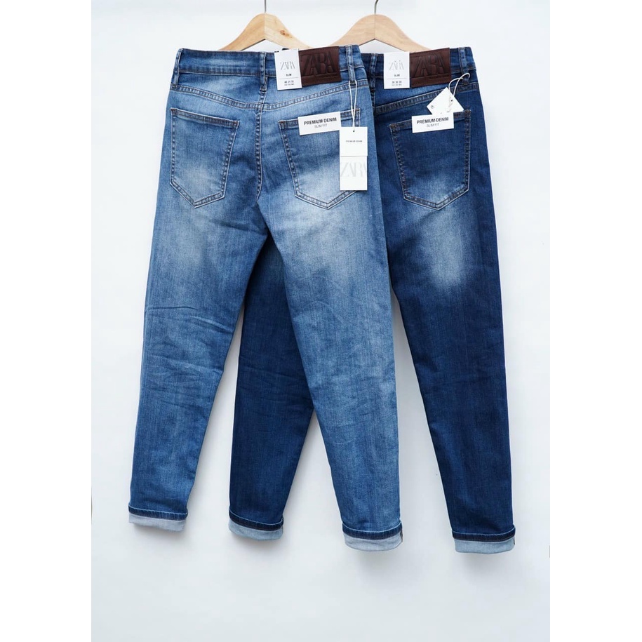 Quần Jean nam trơn không họa tiết