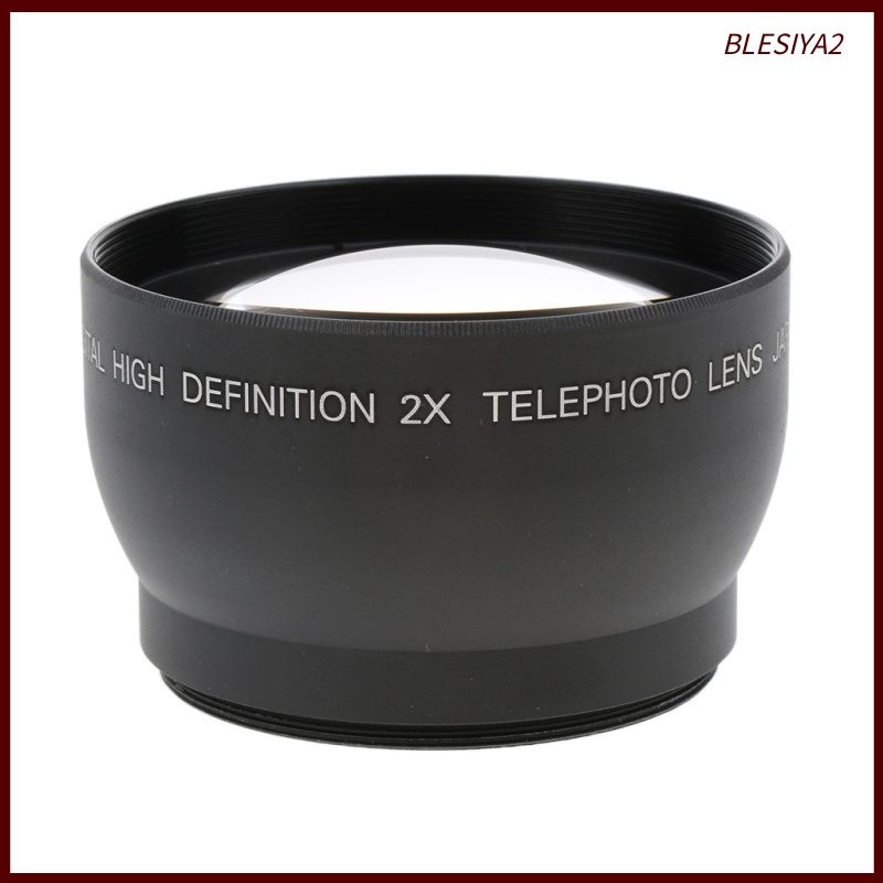 [BLESIYA2]52mm 2x Magnification Telephoto Lens for Nikon Sony DSLR Cameras/Camcorders