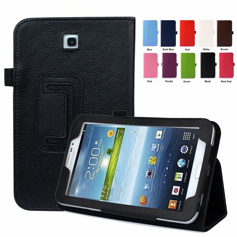 Bao da máy tính bảng nhiều màu dạng gập thời trang cho Samsung Galaxy Tab 3 7.0 SM-T210 T211 T213