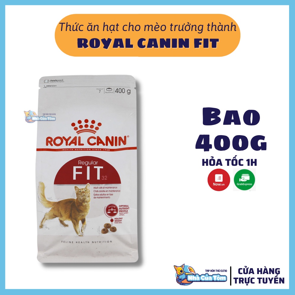 [400g] Hạt Royal Canin Fit 32 Cho Mèo Trưởng Thành Ít Vận Động