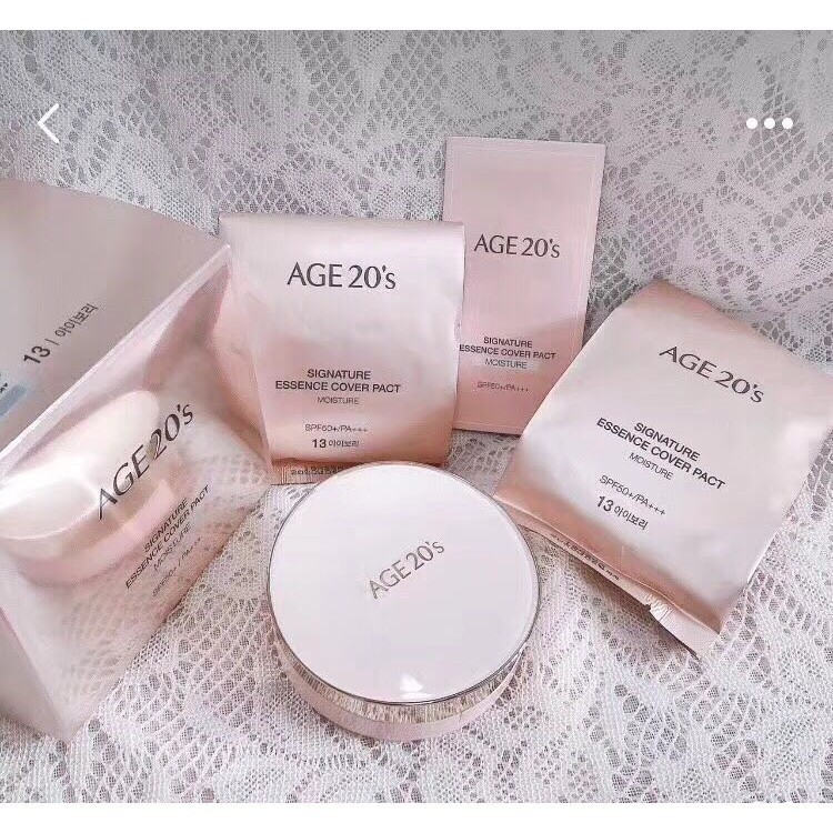 Phấn tươi dưỡng ẩm Age20's Signature Essence Cover Pact (C, L, M) No.21 14g | BigBuy360 - bigbuy360.vn