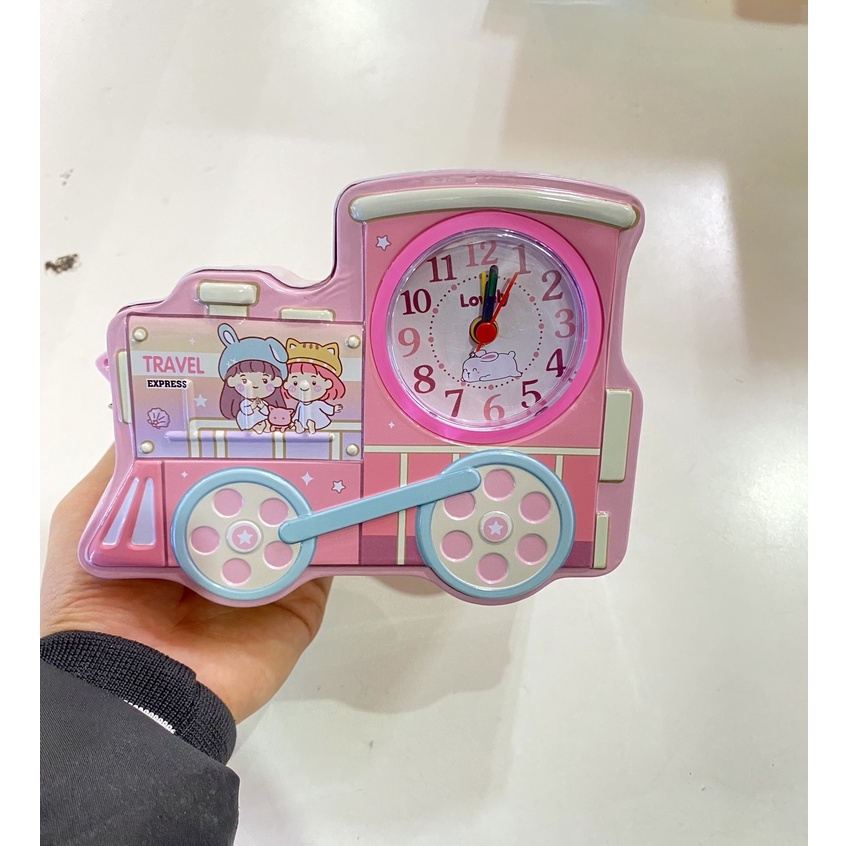 Hộp Tiết Kiệm Tiền Hình Tàu Hỏa Có Khóa - Két Sắt Mini Kích Thước 17x14x7cm