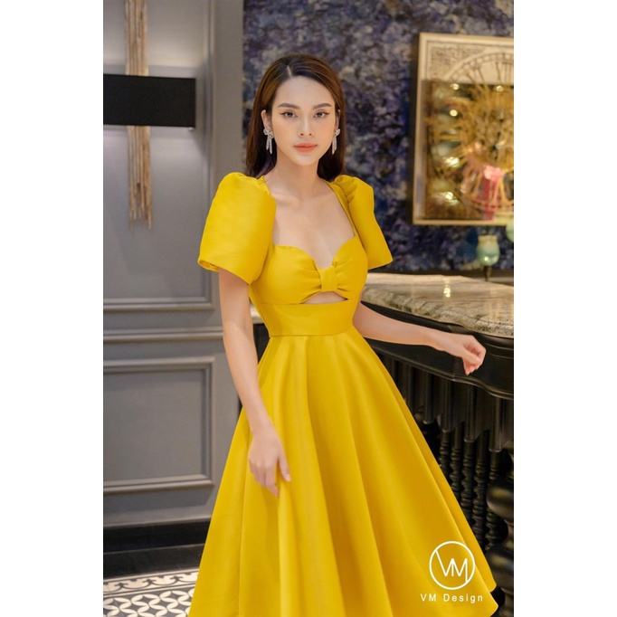 free ship đầm xòe nữ thiết kế tafa dự tiệc sang chảnh cực hot pu