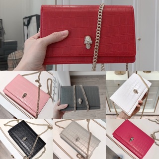 Túi xách mcqueen đầu lâu vân rắn spsl fullbox
