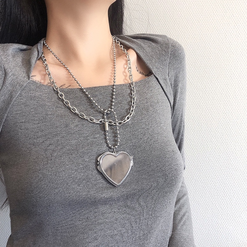 Dây Chuyền Đeo Thắt Lưng Thiết Kế Mặt Hình Trái Tim Thời Trang Cho Nữ