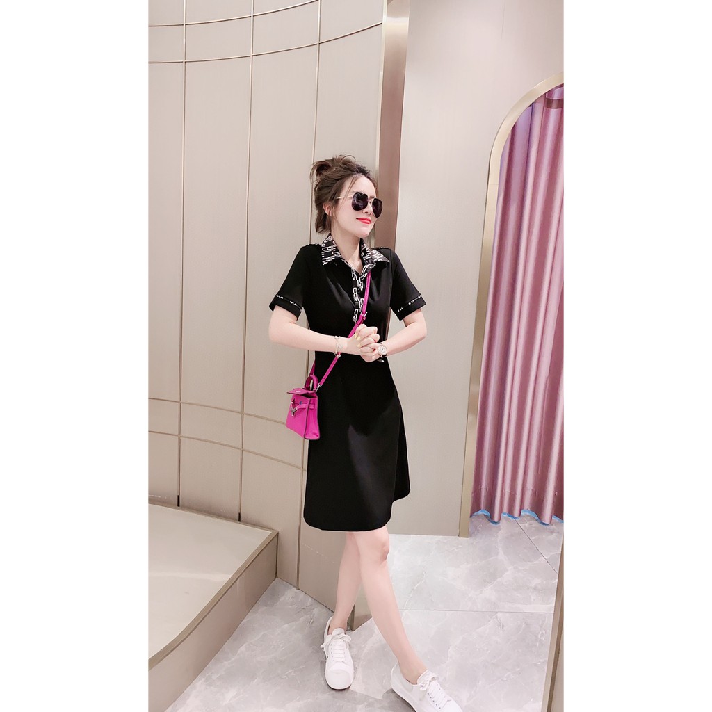 ĐẦM THUN POLO NỮ DÁNG SƠ MI CỔ VIỀN CHỮ HÀNG NHẬP CAO CẤP | BigBuy360 - bigbuy360.vn