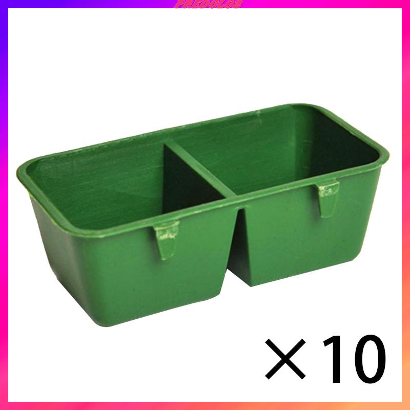 Khay Đựng Thức Ăn Treo Ban Công / Tắm Cho Chim Cảnh 2 Ngăn Tiện Lợi