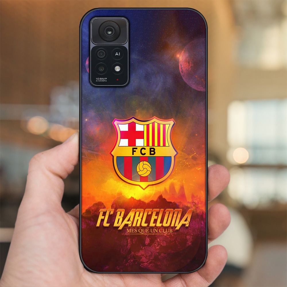 Ốp lưng Xiaomi Redmi Note 11 Pro 5G viền đen in hình Barcelona Barca