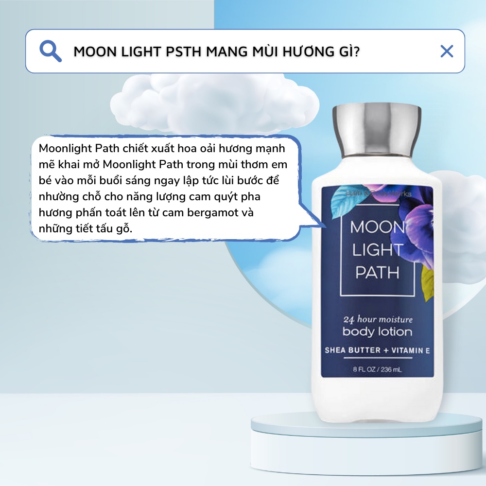 SỮA DƯỠNG THỂ TOÀN THÂN BATH & BODY WORKS - BODY LOTION MOON LIGHT PATH 236ML
