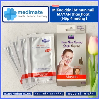 Miếng dán lột mụn cám MAYAN cao cấp (Hộp 4 miếng)