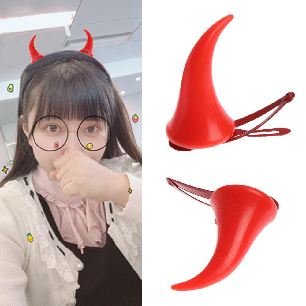 Set 2 Kẹp Tóc Hoạt Hình Hóa Trang Halloween