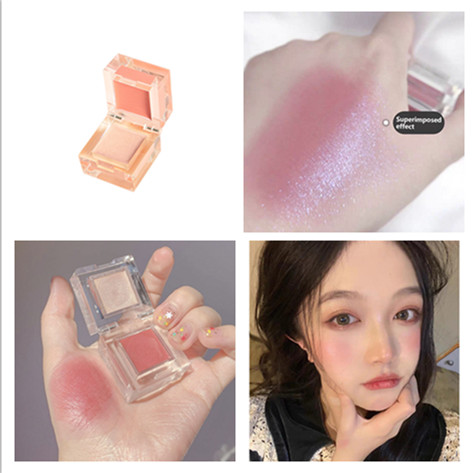 (Hàng Mới Về) Phấn Má Hồng Hai Màu Độ Bóng Cao Đa Năng Magic Casa Dành Cho Nữ