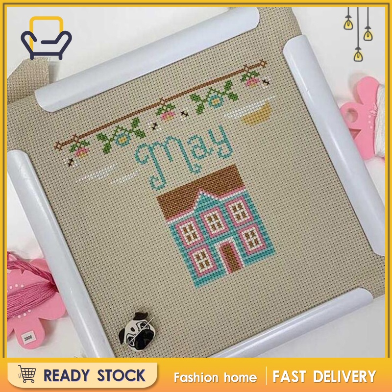 Giá Đỡ Khung Thêu Tranh Chữ Thập Cầm Tay Hình Vuông