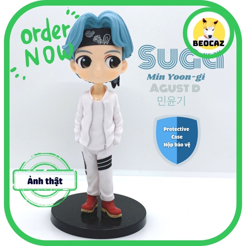 [Ship Hỏa Tốc][Tặng Hộp Bảo Vệ] Mô hình chibi Suga BTS Bangtan Boys 15 cm dễ thương quà tặng