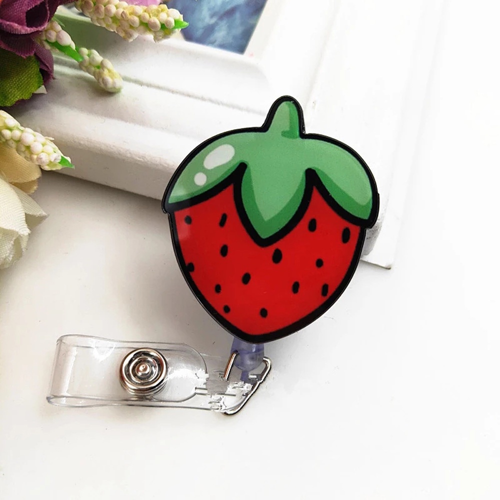 Kẹp Giữ Thẻ ID/Thẻ Tên Bằng Acrylic Chất Lượng Cao Có Thể Thu Gọn Dùng Cho Học Sinh / Y Tá / Y Tá Giá Đỡ