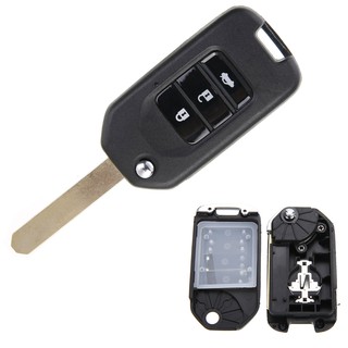 Vỏ ChìA KhóA ĐiềU KhiểN Từ Xa, 3 NúT BấM Cho Honda Civic City Vezel XRV Hengm