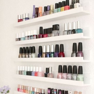 Kệ gỗ Nail để sơn móng tay, kệ Nail treo tường 60cm chọn màu 1 thanh 98k