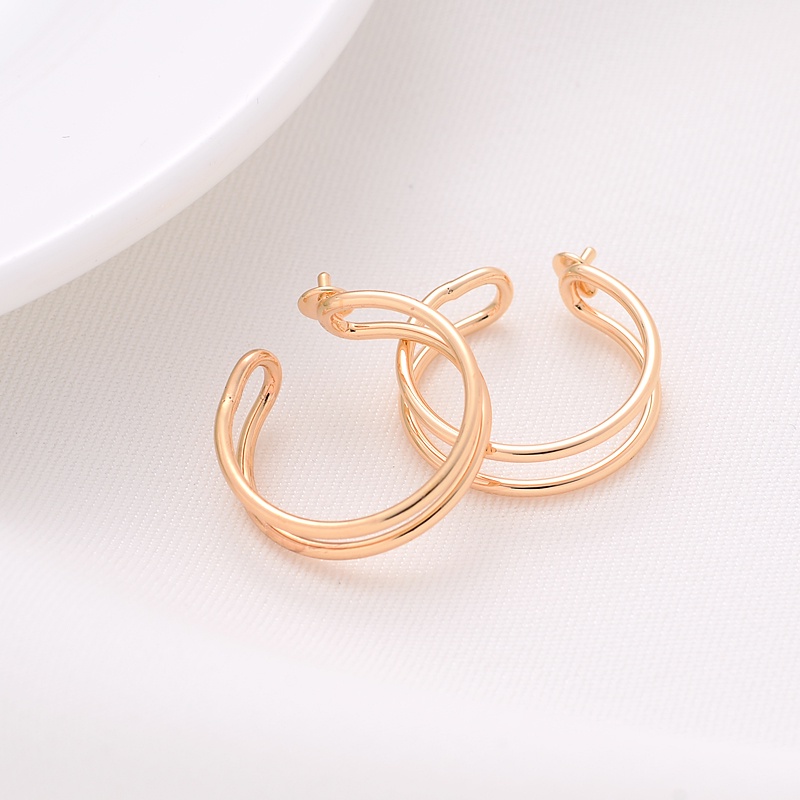 Giá Đỡ Nhẫn Hai Dây Bằng Đồng Mạ Vàng 14K diy