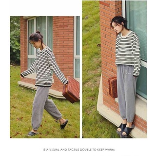 Quần Nỉ Bông Nữ Lông Cừu SIêu Ấm