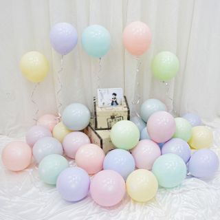 (NHIỀU MÀU)COMBO 25 50 bóng pastel