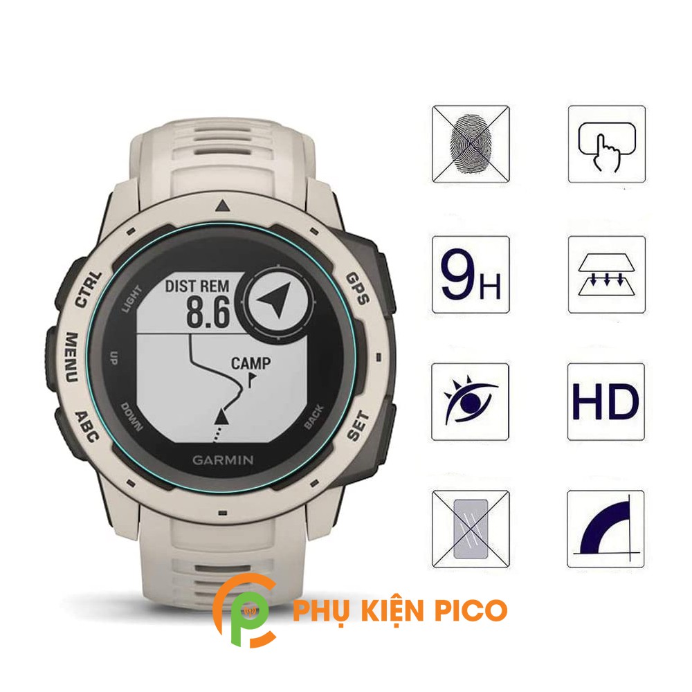 Kính cường lực đồng hồ Garmin Instinct trong suốt full màn hình độ cứng 9H