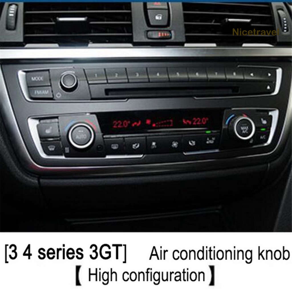 Set 3 Vòng Trang Trí Núm Điều Khiển Âm Thanh Stereo Cho Xe Hơi Bmw 1234 Series