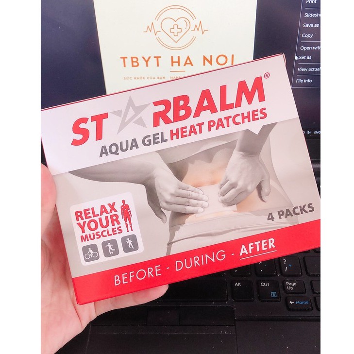 MIẾNG DÁN NÓNG STARBALM giảm đau thể thao Cơ Xương Khớp miếng dán thư giãn - giảm đau STARBALM - Hà Lan
