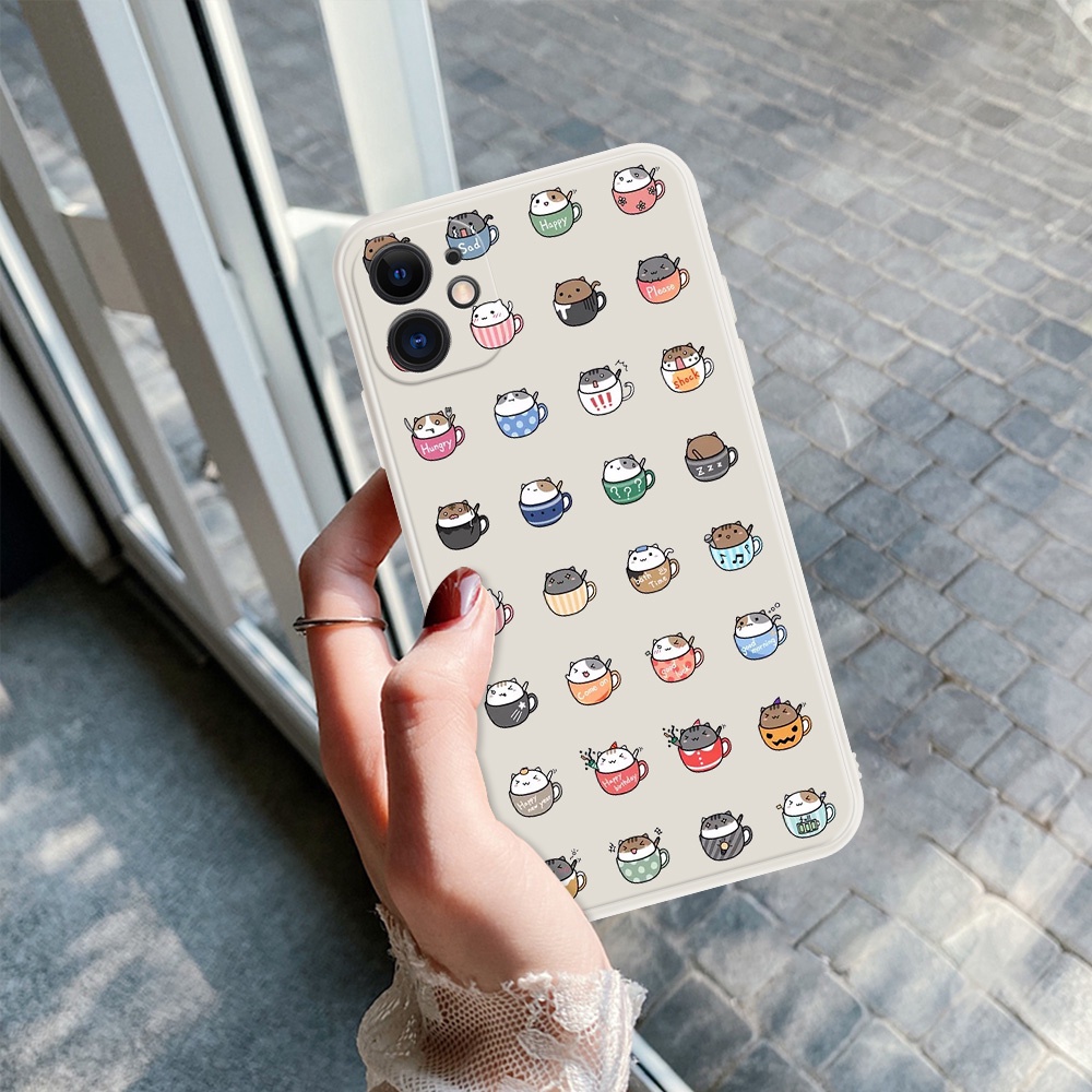 Ốp Điện Thoại Silicone Mềm In Hình Mèo TPA Cho Oneplus 8 PRO 9RT 7 PRO 7T PRO #H165