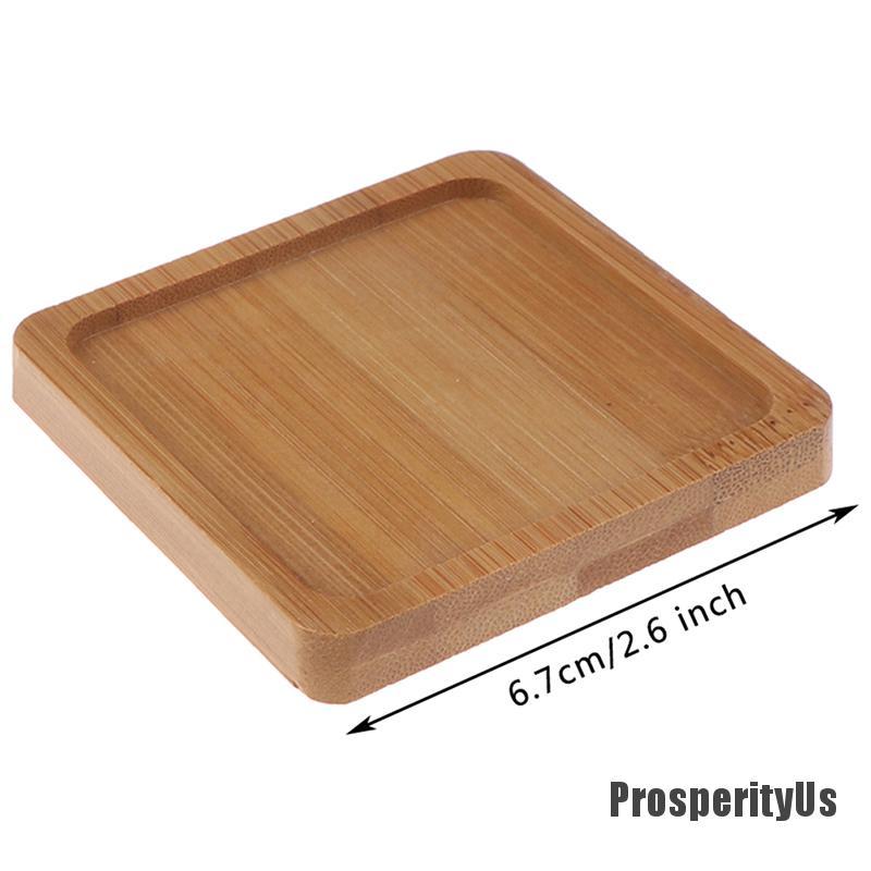 Khay Gỗ Tre Tròn / Vuông Cho Tay Cầm