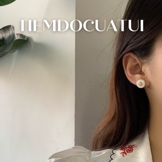 Bông tai s925 suzu bông tròn nhỏ - tiệm đồ của tui bt049