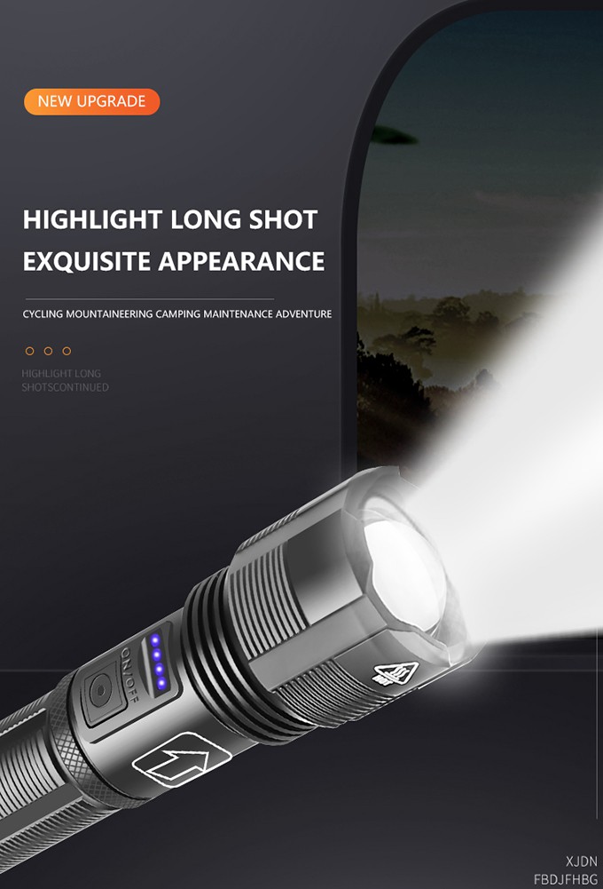  Đèn Pin Xhp50 Led 60000 Lumens Với Cổng Sạc Usb 18650 | BigBuy360 - bigbuy360.vn