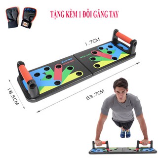 Bộ Dụng Cụ Hít Đất,Chống Đẩy Đa Năng 22 In 1 + Găng Tay Tập