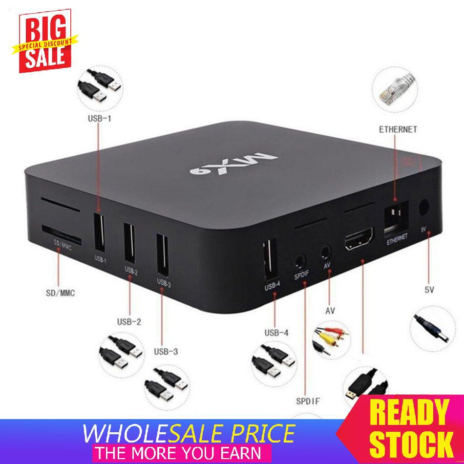 Thiết Bị Chuyển Đổi Tv Thường Thành Smart Tv Mx9 5g 4k Tv Box 1.2ghz